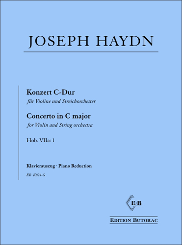Cover - Haydn, Violin Concerto in C major (Hob. VIIa: 1)